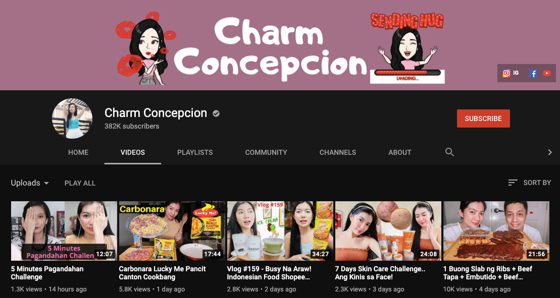 filipino mukbang vloggers charm concepcion