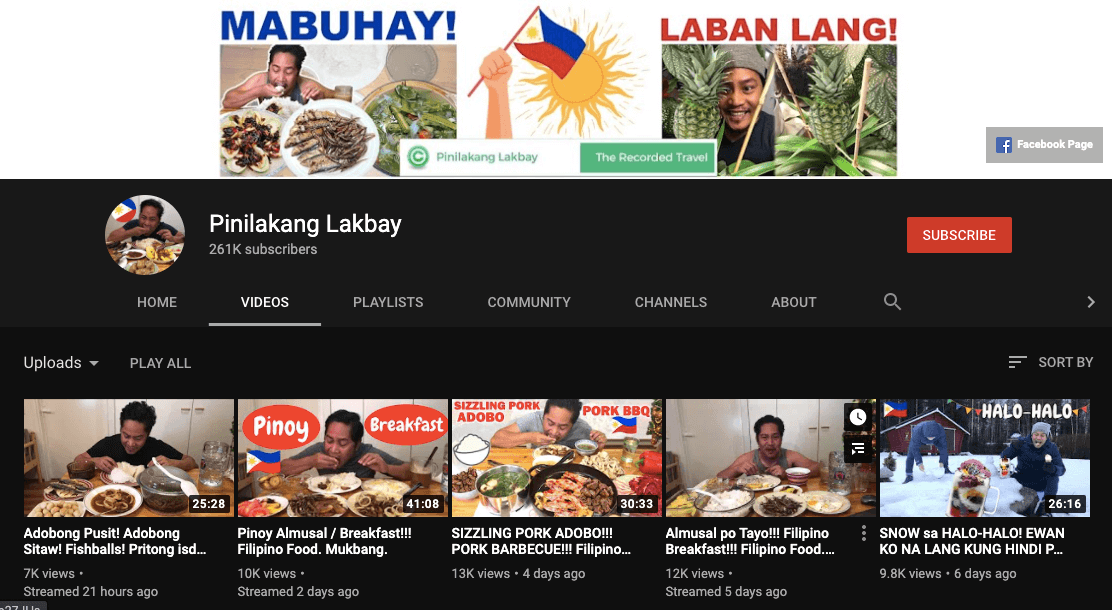 filipino mukbang vloggers pinilakang lakbay