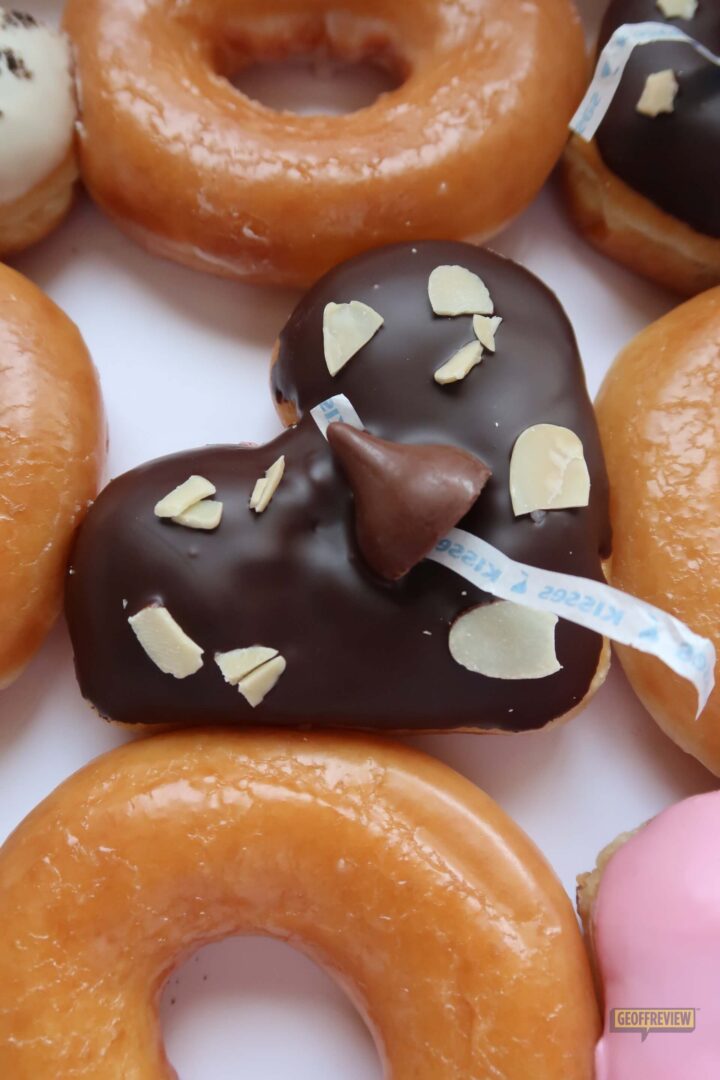 krispy kreme heart doughnuts chocolate