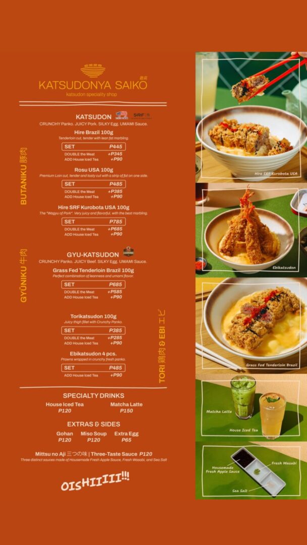 katsudonya saiko menu