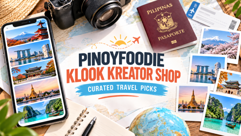 Klook promo code Philippines PINOYFOODIEKLOOK kreator shop